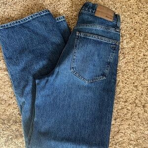 Perfect vintage wide leg dark denim